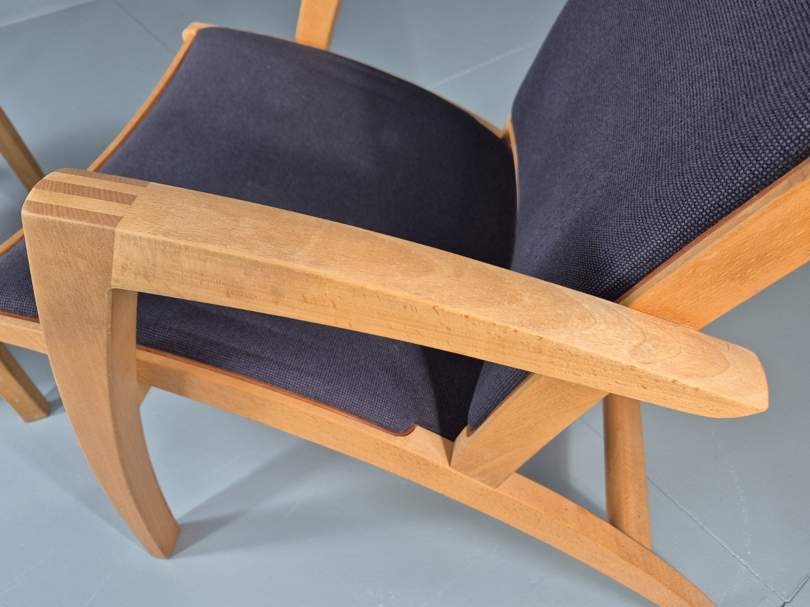 Vintage Danish Lounge Chair and Footstool Luna by Morten Gottler EB11357 MNOR16