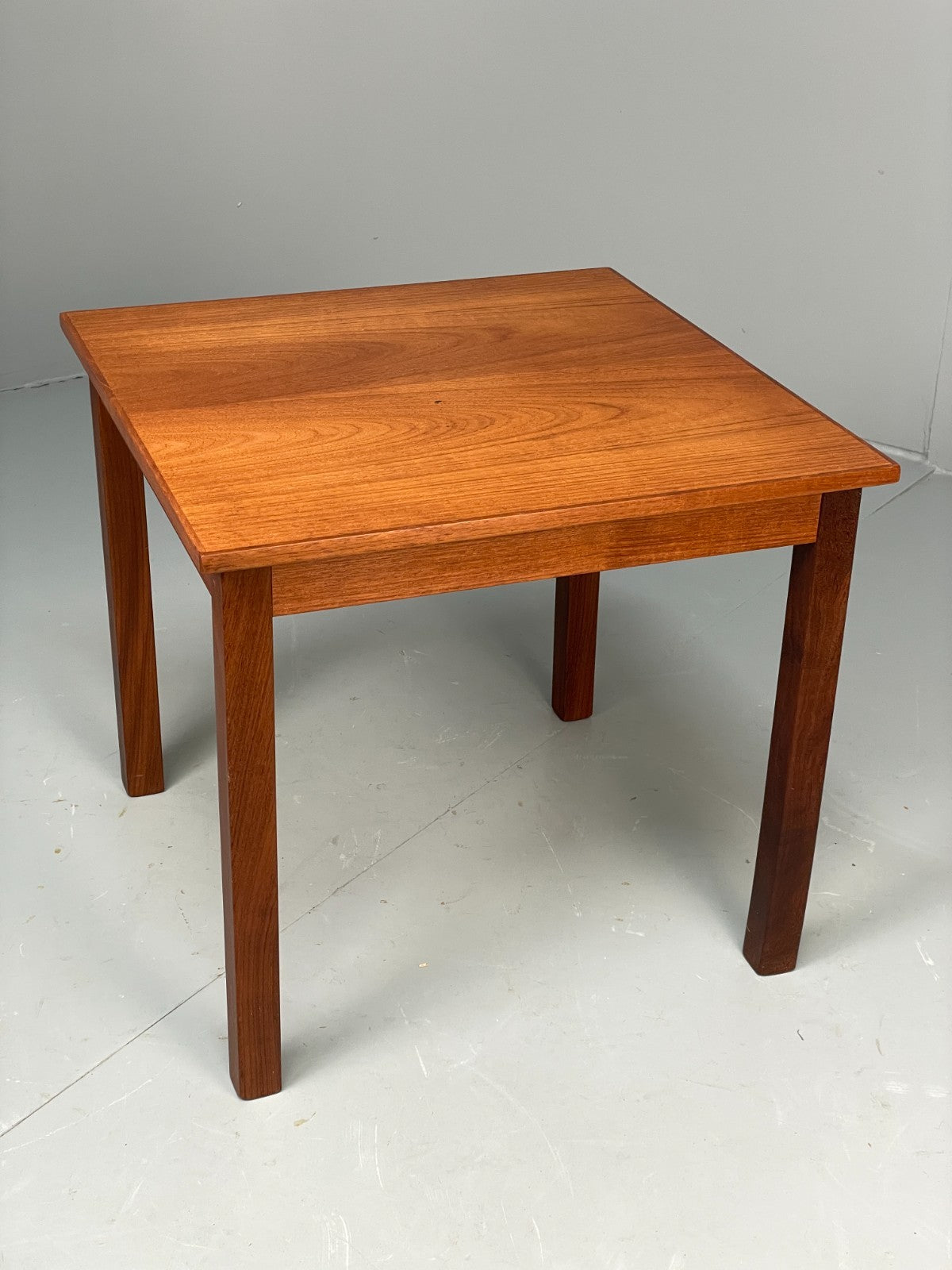 Vintage Teak Side Table 1960s Danish Square Removable Legs Retro EB11518 MWOO6