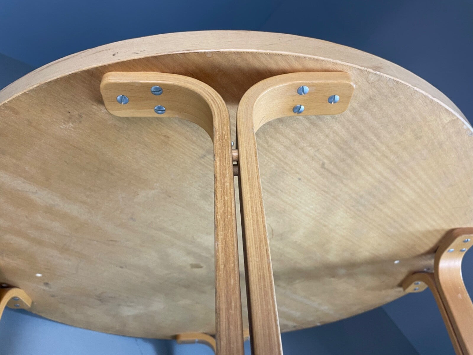 Danish Coffee Table Bent Wood Aalto Style Vintage Retro 1970s EB4842 MWOO9