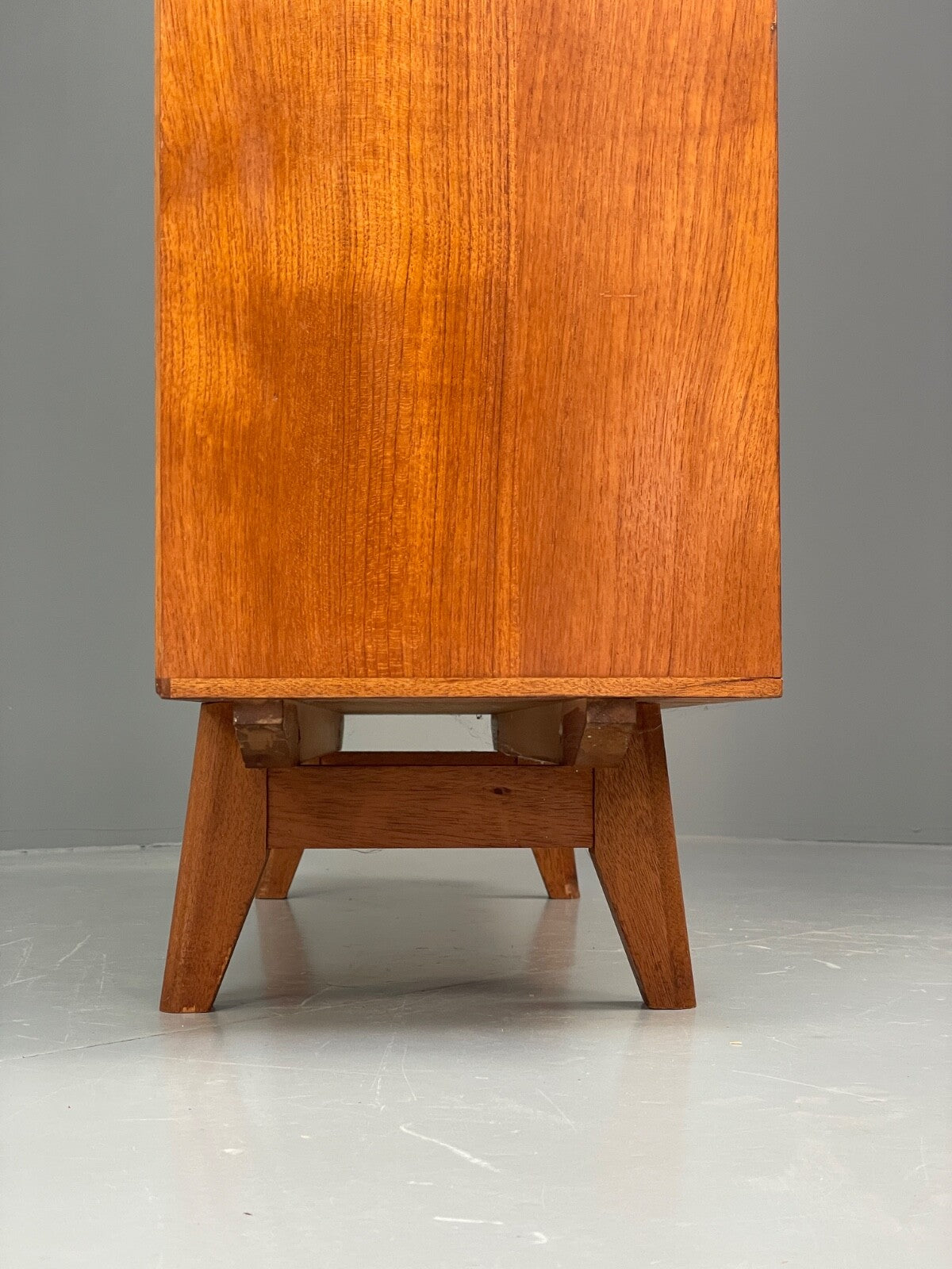 Vintage Teak Bookcase Retro 1960s Glazed Unit By Gibbs Furniture EB9776 MWOO - UKDK FURNITURE