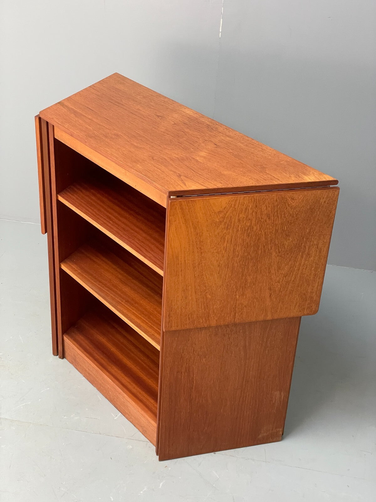 Vintage Teak Extending Home Drinks Bar By Reeds Furniture Shelving EB9119 MWOO - UKDK FURNITURE