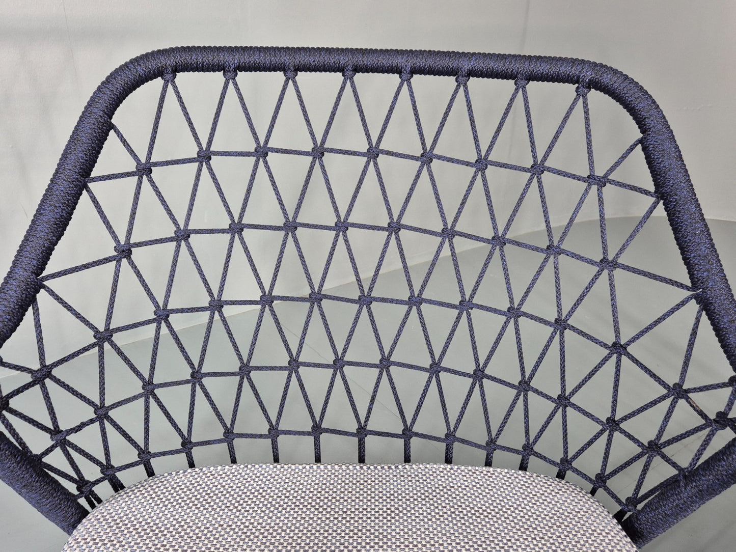 2 Pedrali Panarea 3679 Chairs Blue and Grey Modern Design EB11429 MNOR16