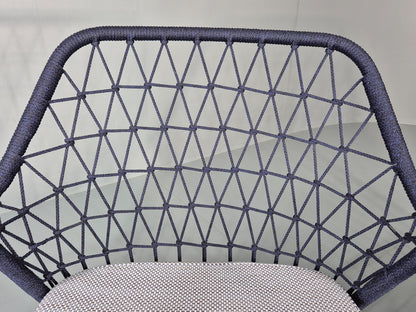 2 Pedrali Panarea 3679 Chairs Blue and Grey Modern Design EB11429 MNOR16