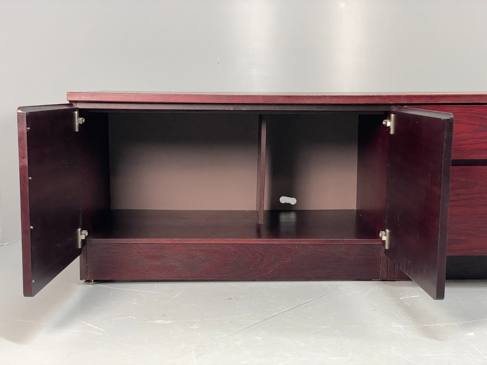 Vintage Low Oak Sideboard Drawers Beaver & Tapley 1980s Tv Unit EB11540 MWOO5