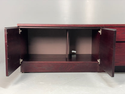 Vintage Low Oak Sideboard Drawers Beaver & Tapley 1980s Tv Unit EB11540 MWOO5