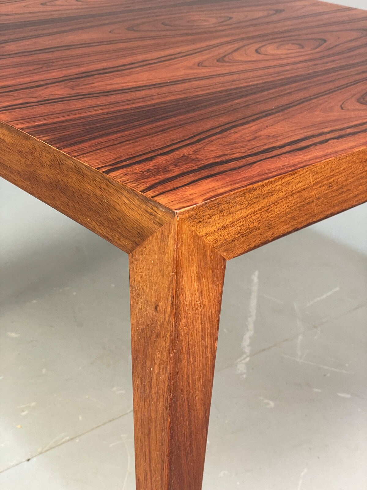 Vintage Danish Square Coffee Table By Haslev Retro 1960s Darkwood EB8801 MWOO - UKDK FURNITURE