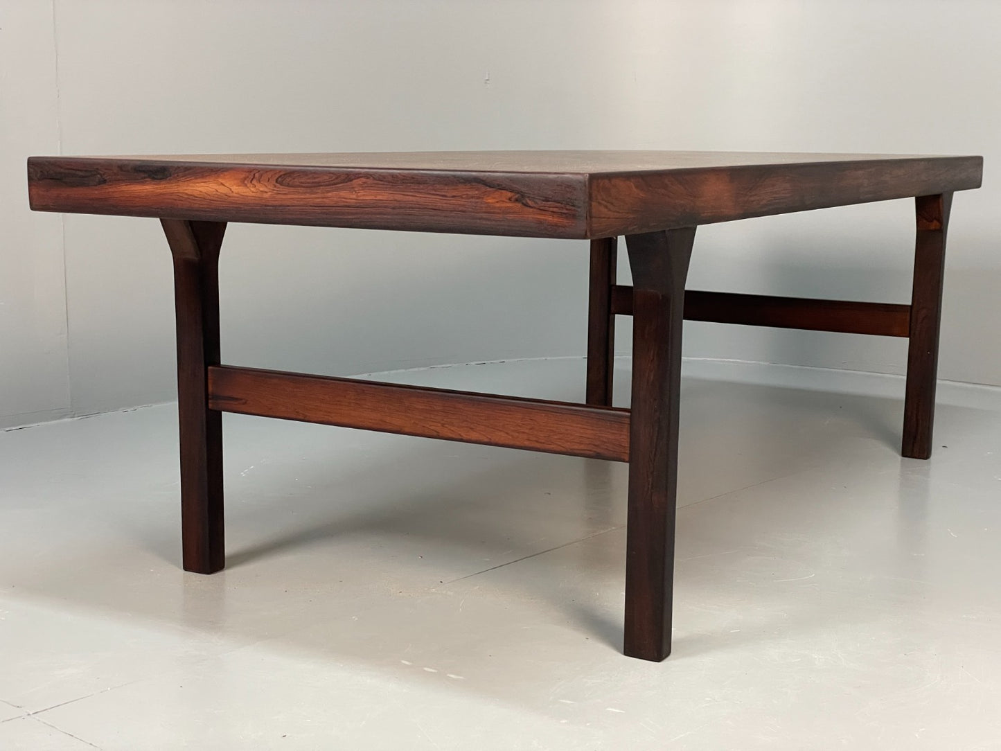 Vintage Danish Coffee Table - 1960s Mid Century By Dyrlund No Shelf EB10943 MWOO11