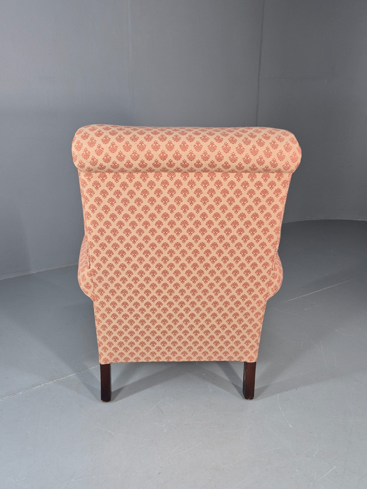 Antique Lounge Chair Edwardian Howard and Sons Style Rolled Back EB11218 VCLO11