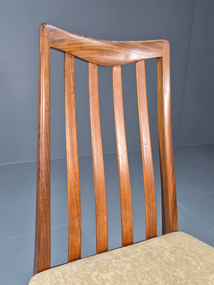 Vintage G Plan Fresco Dining Chairs 4 Teak Cream Seats 1970s Retro EB10206 MDIN9