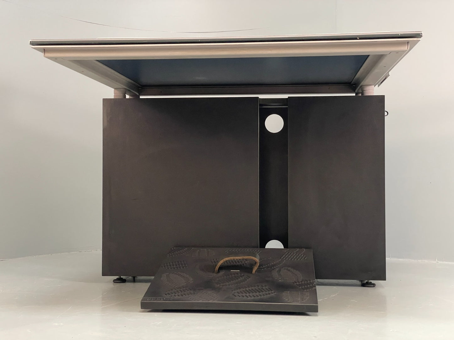 Bulo M2 Computer Desk Luc Vincent 1990s Modern Designer Glass EB11701 MWOO23
