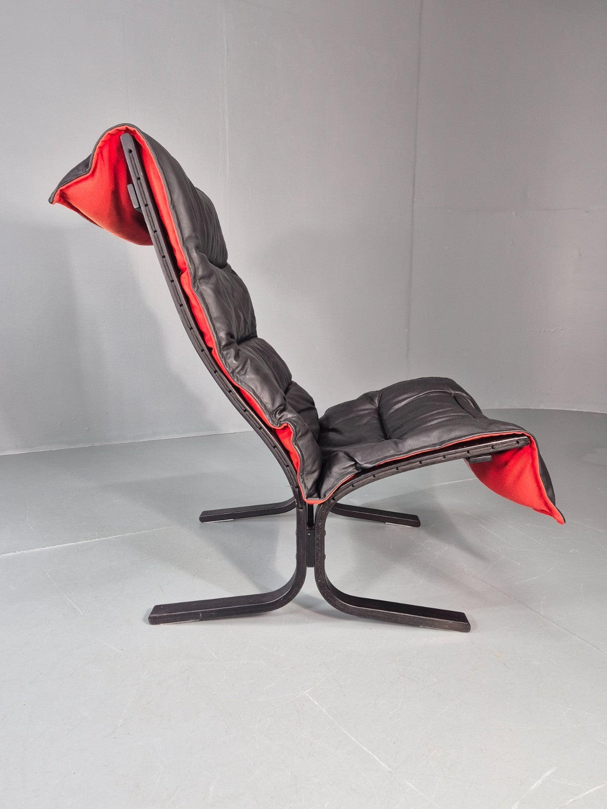 Mid Century Siesta Lounge Chair 1980s Vintage Norway Westnofa Retro EB9907 MBEN6