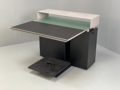 Bulo M2 Computer Desk Luc Vincent 1990s Modern Designer Glass EB11701 MWOO0