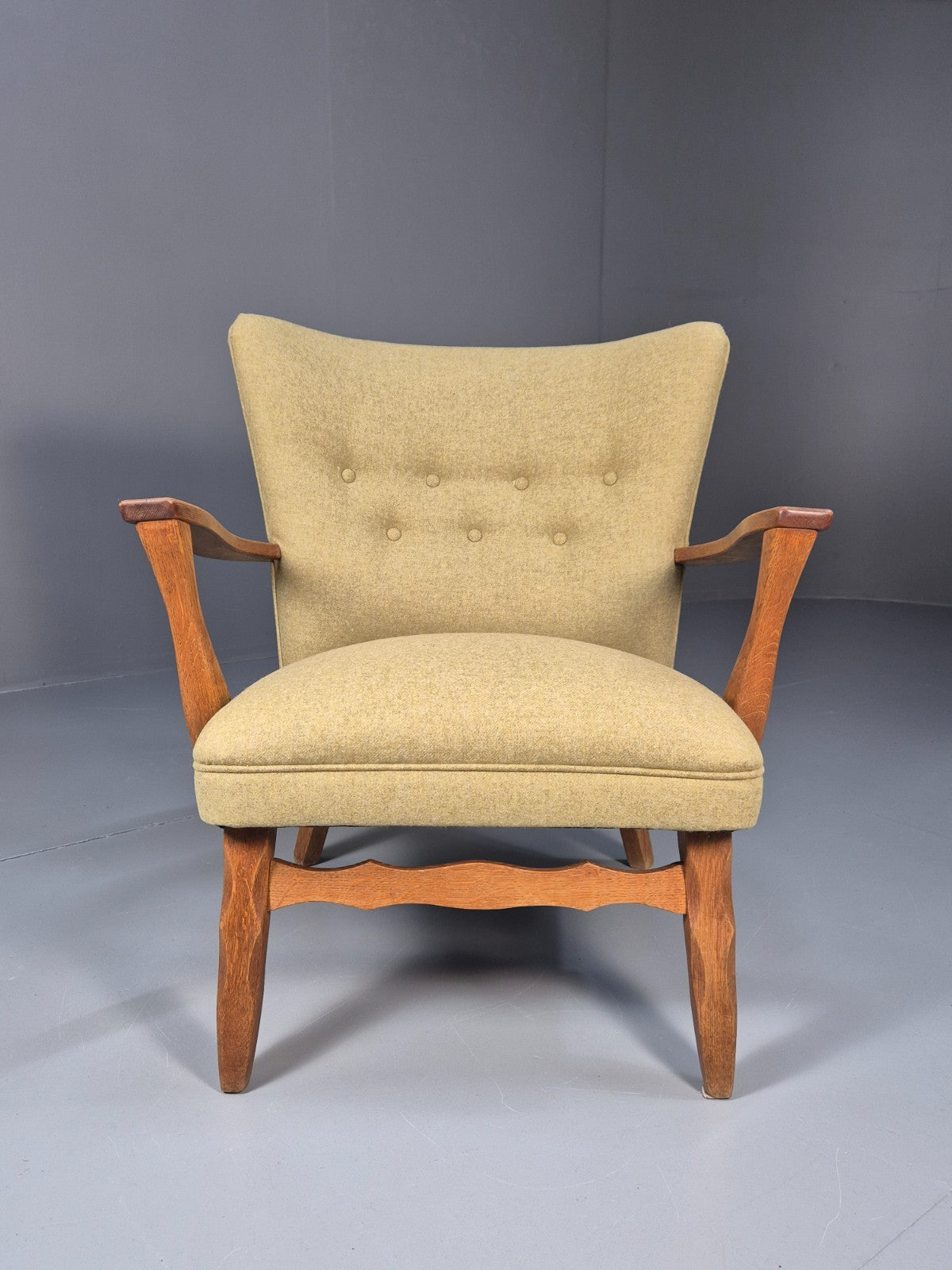 Vintage Danish Lounge Chair Kjaernulf Style New Upholstery  1970s EB6439 MNOR4