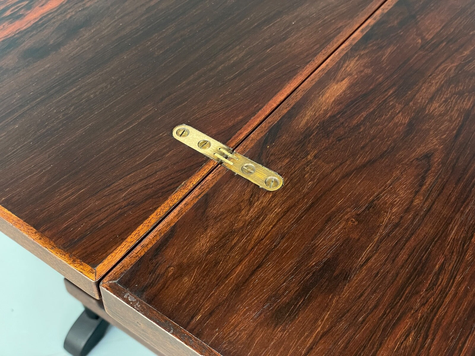 Vintage Danish Card Table Extending Top Felt Lined Mid Century 1960s EB9756 MWOO - UKDK FURNITURE