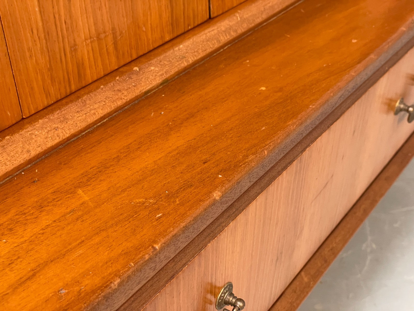 Vintage Walnut Sideboard Highboard 1960s Drawers By Wrighton EB10679 MWOO23