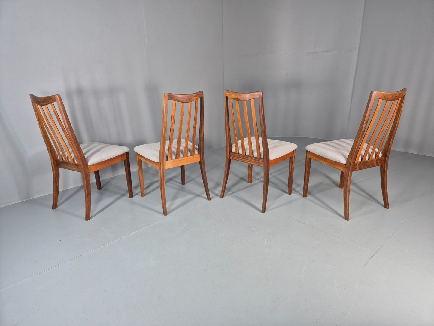 4 G Plan Dining Chairs Mid Century Teak Fresco Range 1970s  EB10981 VDIN11