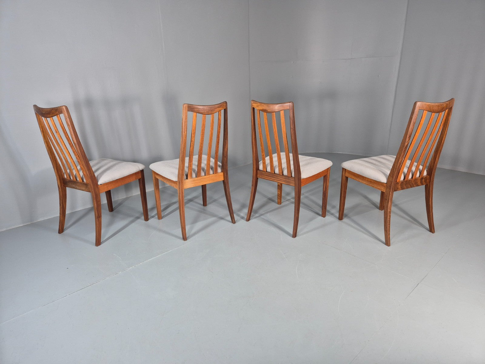 4 G Plan Dining Chairs Mid Century Teak Fresco Range 1970s  EB10981 VDIN11