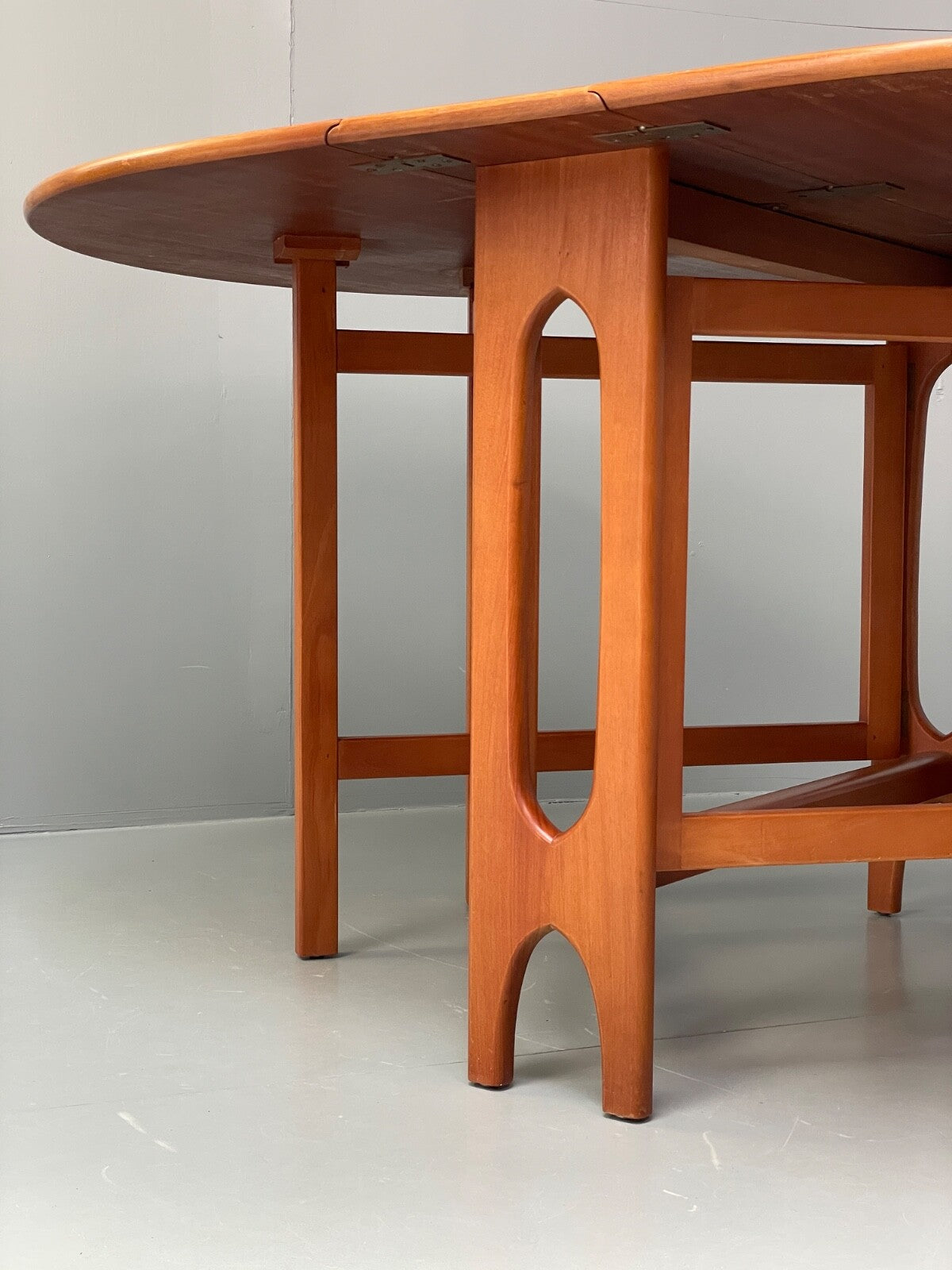 Vintage Teak Drop Leaf Dining Table By Jentique EB9767 MWOO - UKDK FURNITURE