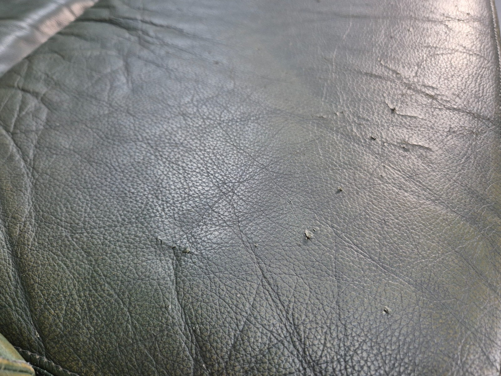 2 Vintage 1970s Green Leather Lounge Chairs Harrods Originally Retro EB9165 MNOR - UKDK FURNITURE