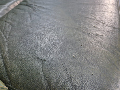 2 Vintage 1970s Green Leather Lounge Chairs Harrods Originally Retro EB9165 MNOR - UKDK FURNITURE