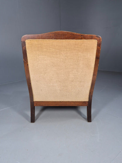 Antique Danish Lounge Chair Bergere Sides Ball and Claw Legs 1920s EB8972 VCLO - UKDK FURNITURE