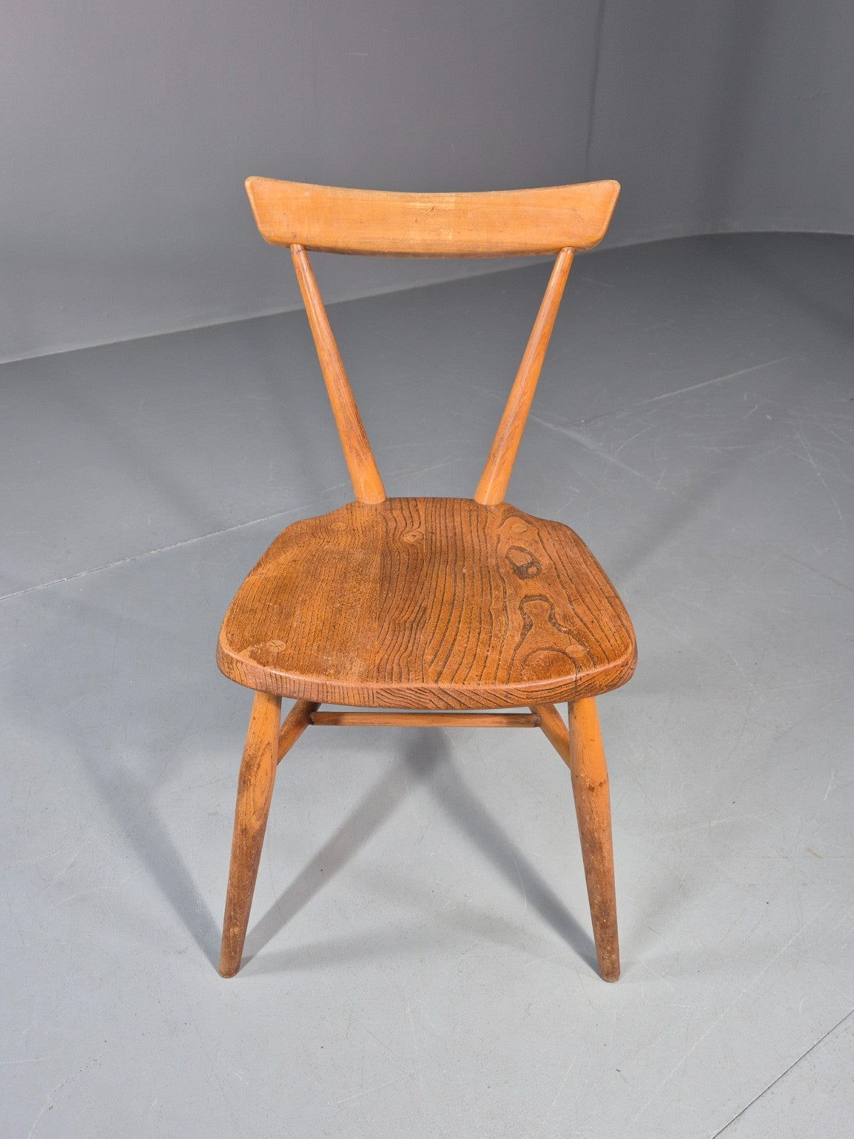 Ercol Stacking Chair Junior Elm and Beech 1960s Retro EB11422 MDIN2