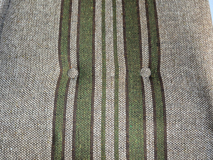 Vintage Kjearnulf Style 2 Seat Sofa 1970s Danish Oak and Wool EB9562 M2SS - UKDK FURNITURE