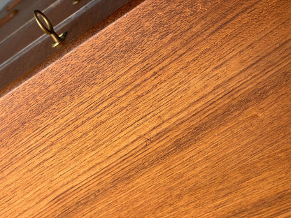 Vintage Danish Teak Chest Of Drawers Solid Handles Mid Century EB9117 MWOO - UKDK FURNITURE