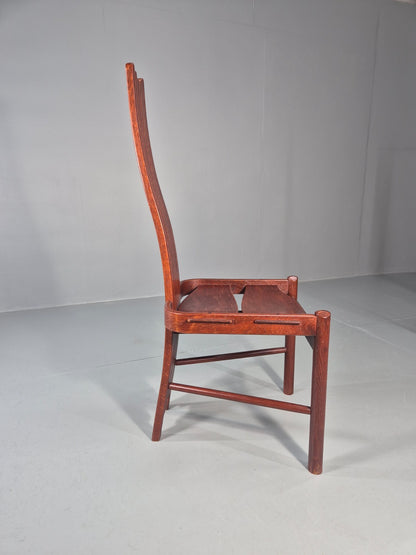 6 1980s Post Modern design Dining Chairs Allmilmo Retro Brutalist EB11000 VDIN15