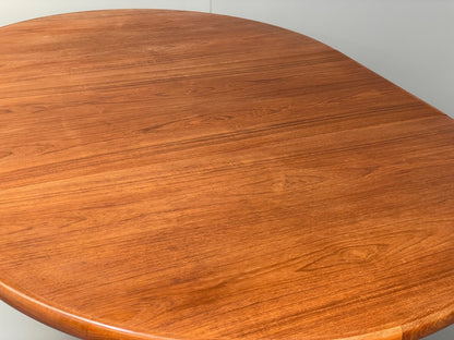 Teak Extending Round Dining Table Vintage Danish Skovby Retro 1970s EB9754 MWOO - UKDK FURNITURE