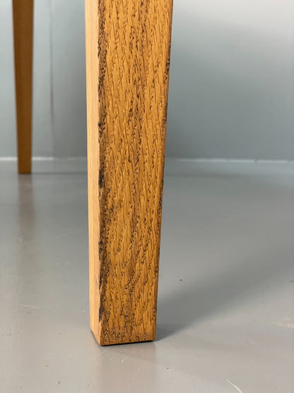 Modern Oak Dining Table - Solid Wood Removable Legs Post Modern  EB10944 MWOO17