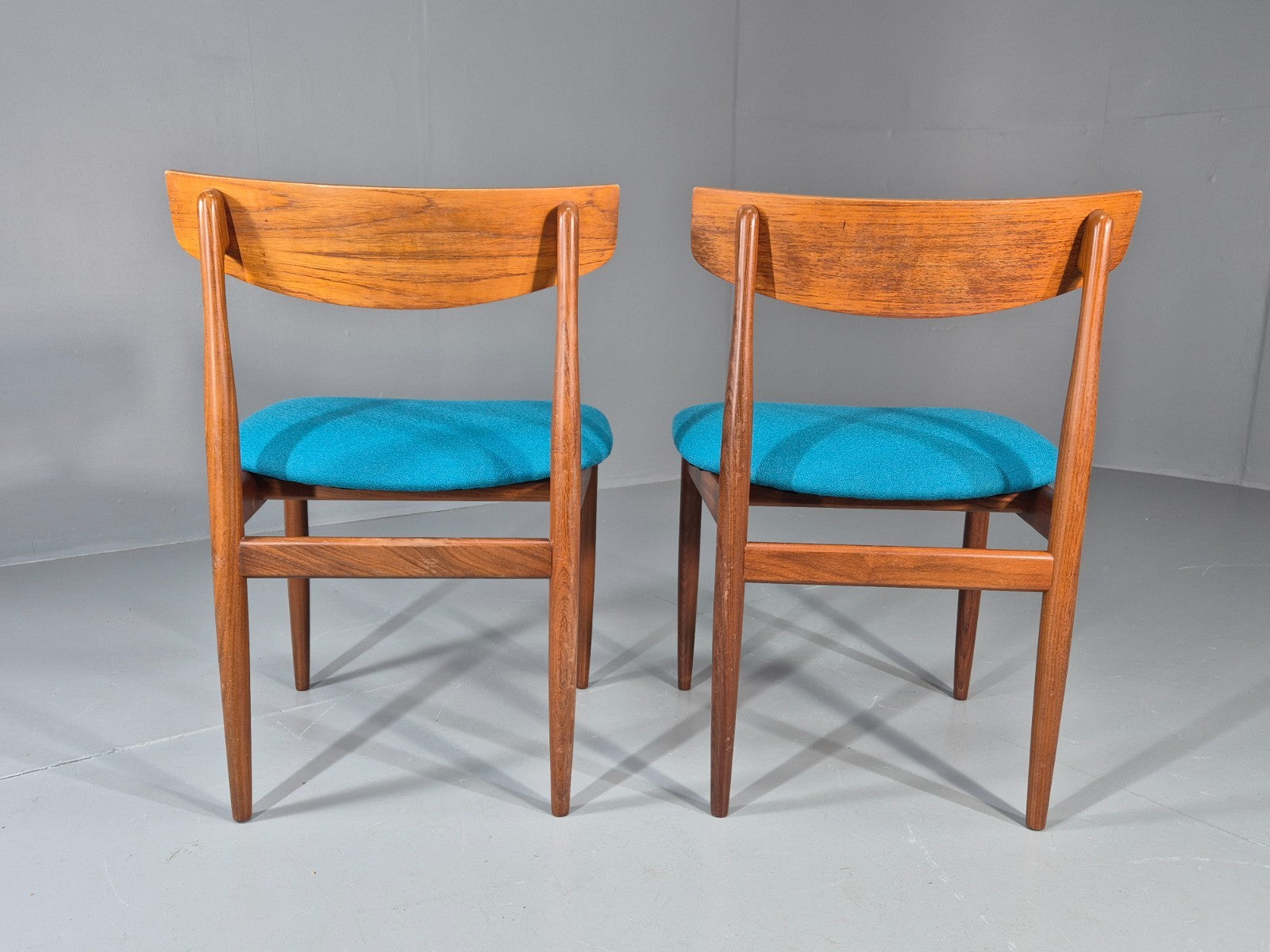 2 G Plan Dining Chairs 1960s Teak New Upholstery Retro Mid Century EB11487 MDIN7