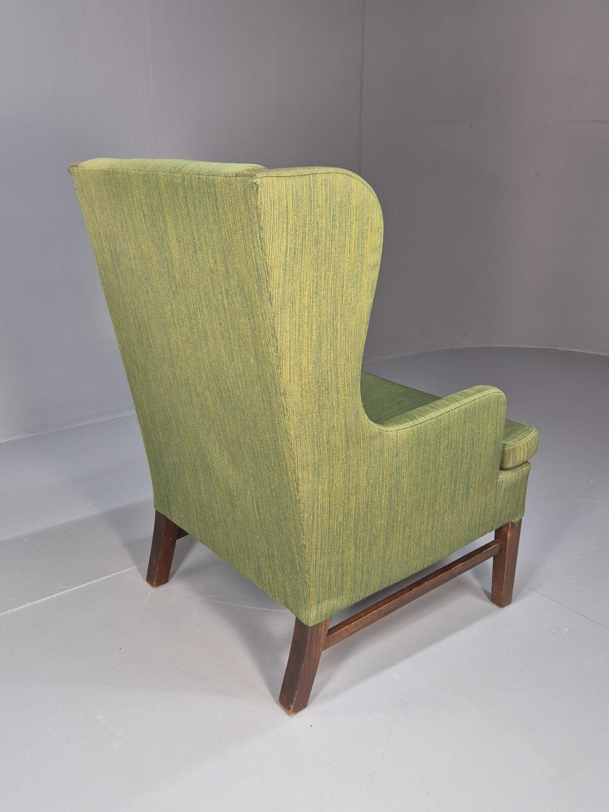 Vintage Danish Wing Back Lounge Chair 1960s Green Mid Century Retro EB9652 MNOR - UKDK FURNITURE