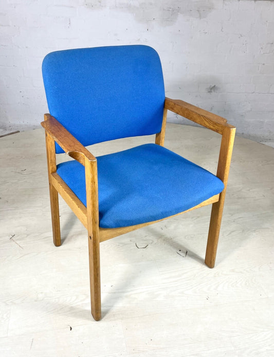Oak Framed Desk Chair 1980s Vintage Magnus Olesen Style Retro EB4043 MDIN0