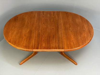 Teak Extending Round Dining Table Vintage Danish Skovby Retro 1970s EB9754 MWOO - UKDK FURNITURE