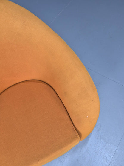 Vintage 1960s Egg Chair Swivel and Rock Base Orange Retro MCM EB9798 MSWI14