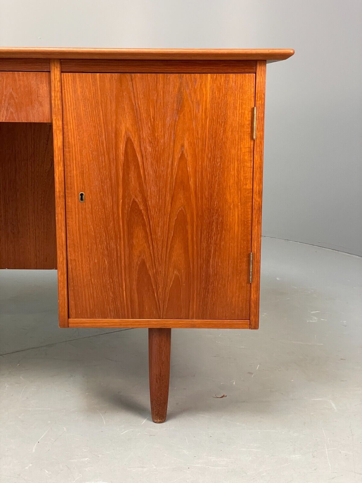 Vintage Danish Teak Desk With Drawers Shelving Mid Century Style EB9125 MWOO - UKDK FURNITURE