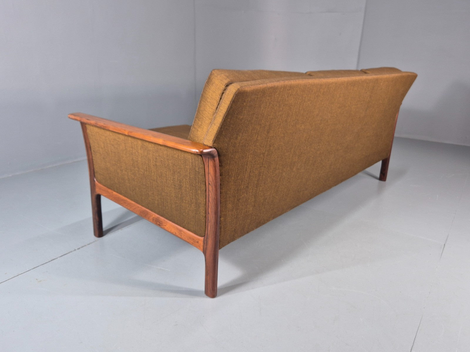Vintage 3 Seater Sofa 1960s Knut Saeter Vatne Mobler Green Gold EB11078 M3SS17