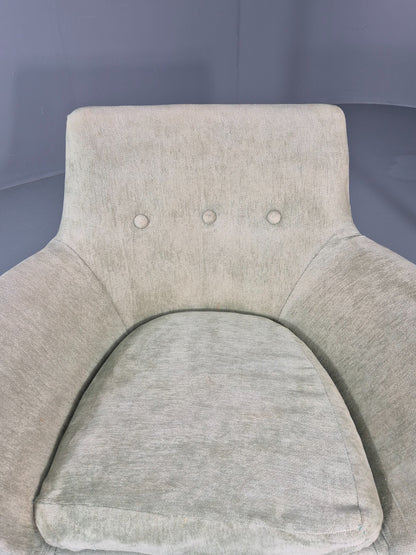 Mid Century Scandinavian Lounge Chair 1960s Retro Green  EB11090 MNOR17