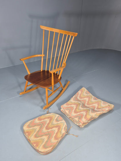 Mid Century Rocking Chair Scandinavian Design 1960s Retro EB10924 MNOR12