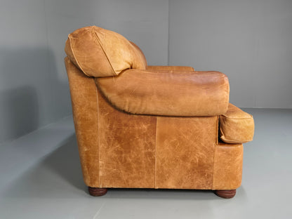 Leather Two Seat Cottage Settee Vintage Danish Quality 1990s  EB10637 M2SS9