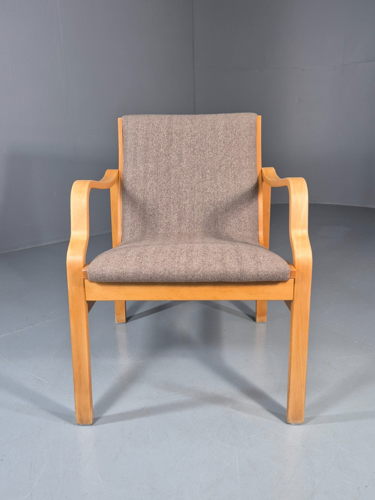 Vintage Bentwood Armchair Danish 1970 Retro Farstrup New Upholstery EB11213 MBEN2