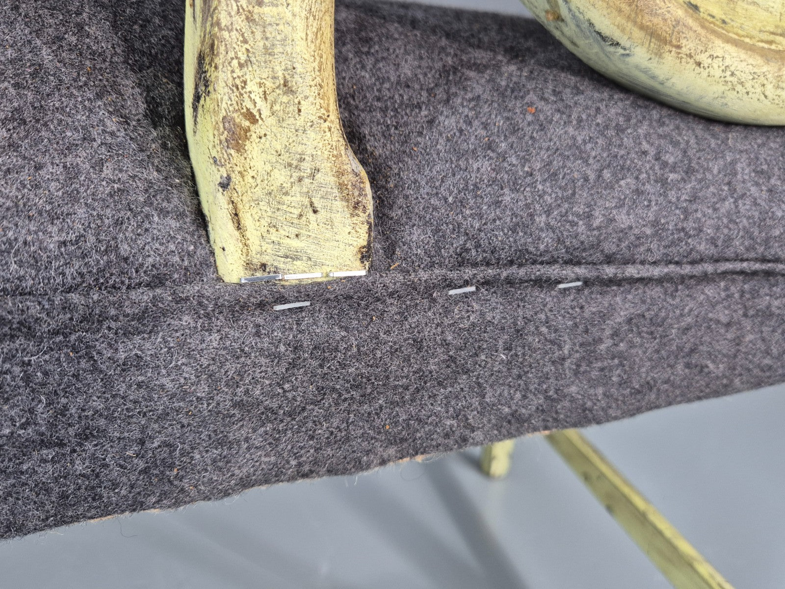 Hepplewhite Three Seater Settee New Grey Upholstery Reproduction  EB10993 VWOO15