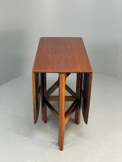 Vintage Drop Leaf Dining Table By Harris Lebus Walnut & Beech 1960s EB10675 MWOO16