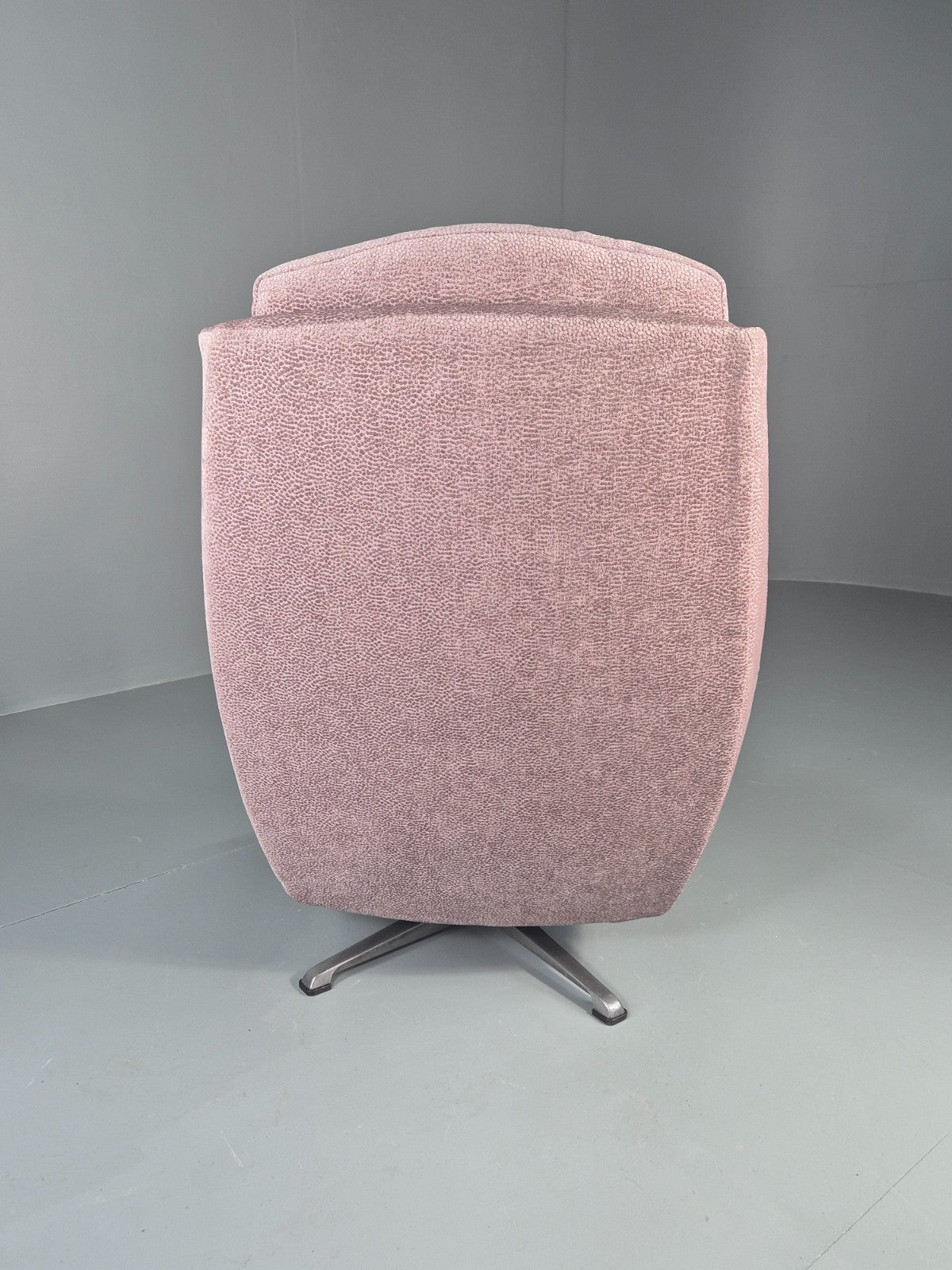 Vintage Mid Century Swivel Bucket Chair Danish 1970s New Upholstery EB11819 MSWI6