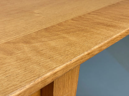 Modern Oak Dining Table - Solid Wood Removable Legs Post Modern  EB10944 MWOO12
