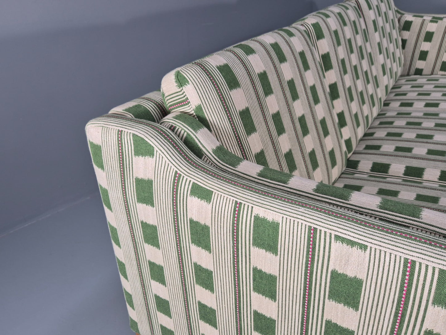 Mid Century Three Seater Sofa Danish Lost and Found Upholstery MCM EB10971 M3SS13