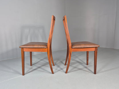 2 Vintage G plan Dining Chairs X Back 1970s Retro MCM Teak Frame EB11778 MDIN4