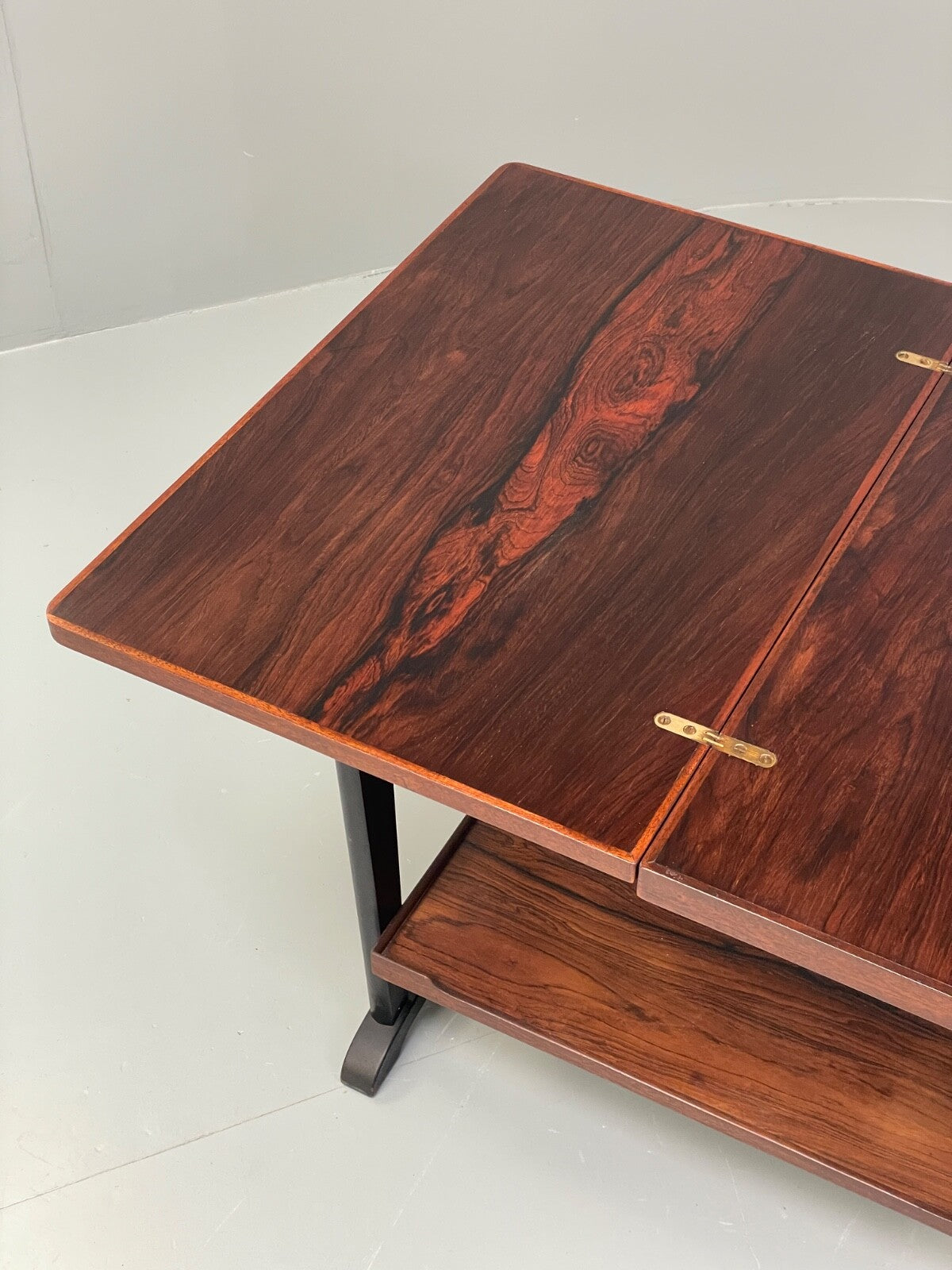 Vintage Danish Card Table Extending Top Felt Lined Mid Century 1960s EB9756 MWOO - UKDK FURNITURE