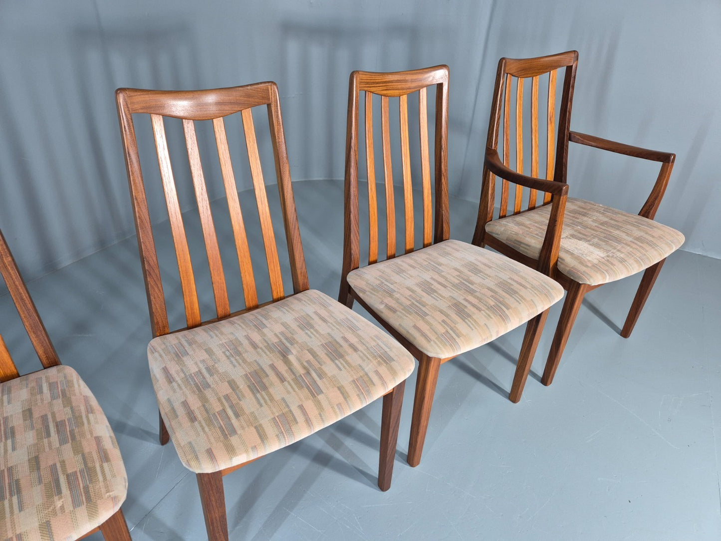 6 G Plan Dining Chairs High Back Fresco Range Red Badge 1980s Retro EB11251 VDIN4